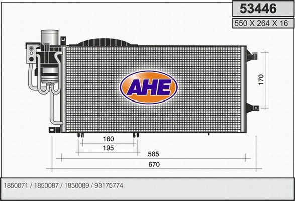 Condenser, air conditioning (53446)
