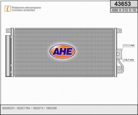 Condenser, air conditioning (43653)