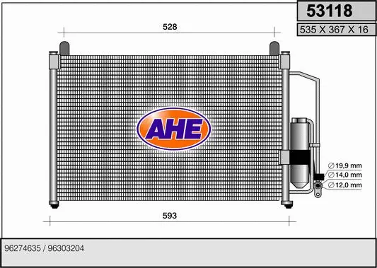 Condenser, air conditioning (53118)
