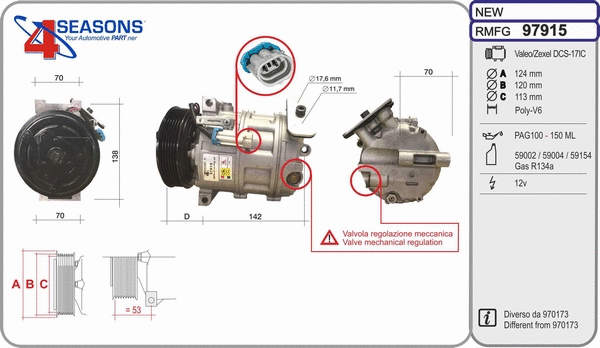 Compressor, air conditioning (97915)