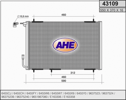 Condenser, air conditioning (43109)