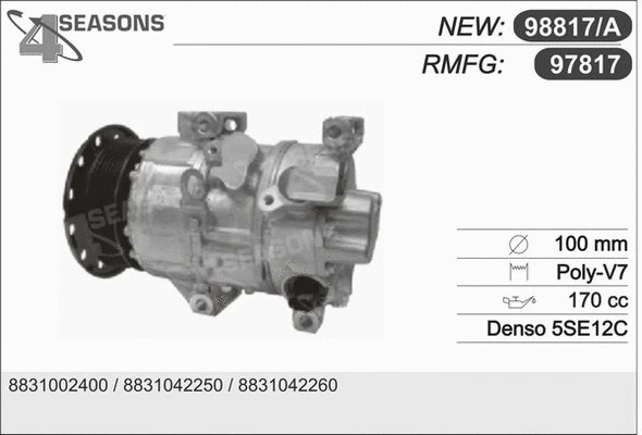 Compressor, air conditioning (97817)