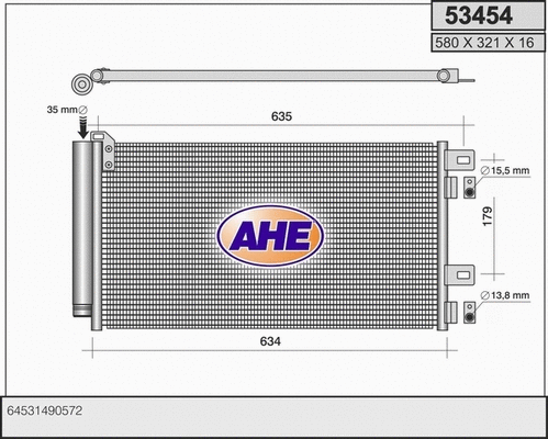 Condenser, air conditioning (53454)