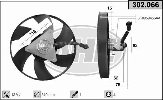 Fan, engine cooling (302.066)