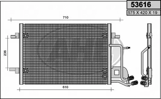 Condenser, air conditioning (53616)