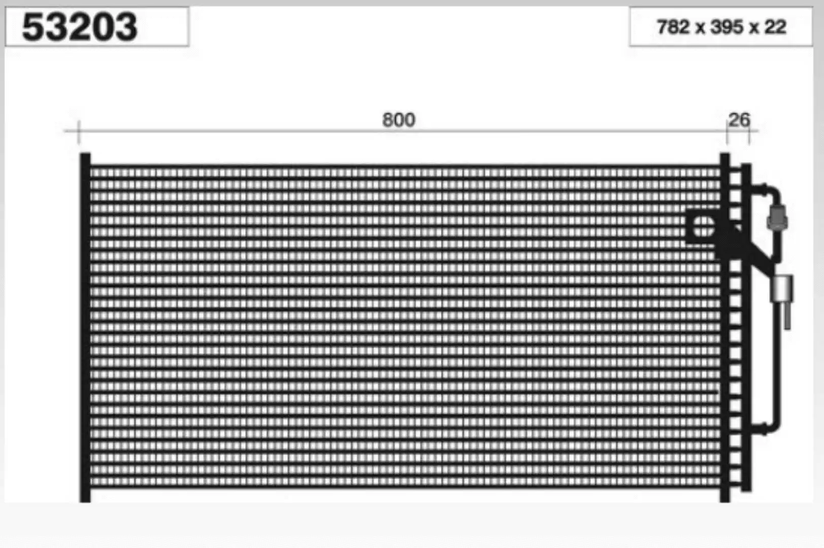 Condenser, air conditioning (53203)