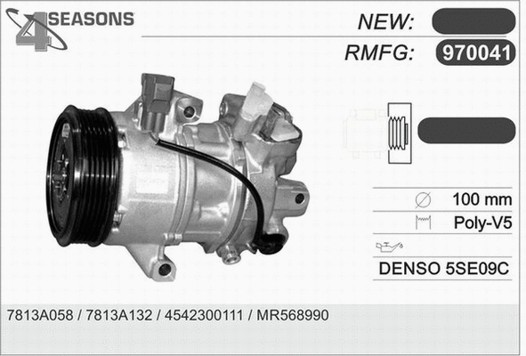 Compressor, air conditioning (970041)