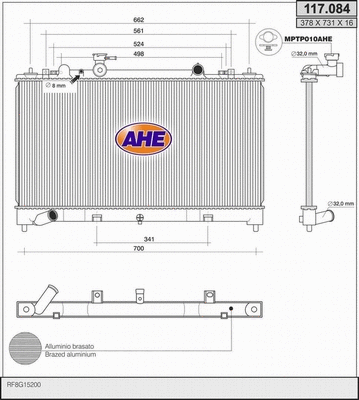 Radiator, engine cooling (117.084)