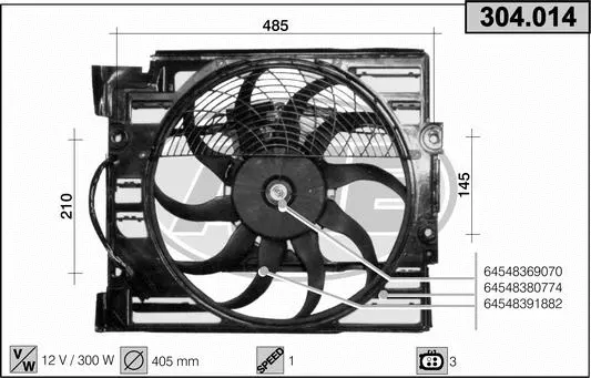 Fan, engine cooling (304.014)