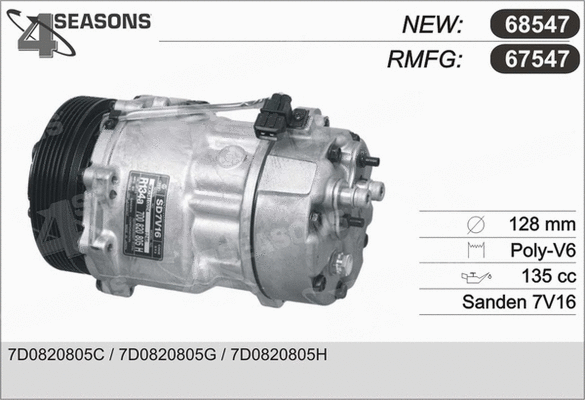 Compressor, air conditioning (67547)