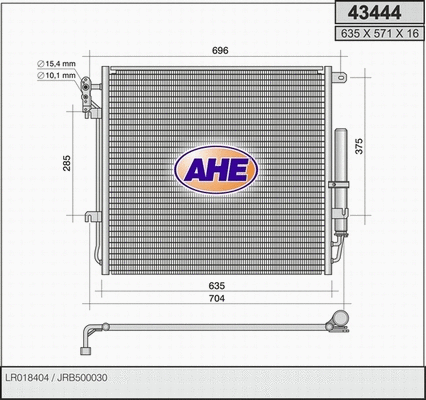 Condenser, air conditioning (43444)