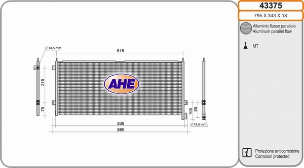 Condenser, air conditioning (43375)