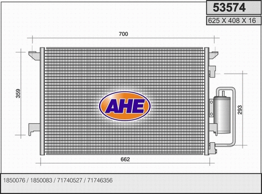 Condenser, air conditioning (53574)