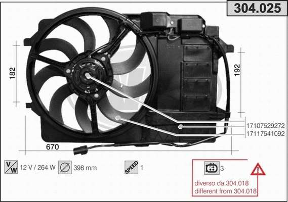 Fan, engine cooling (304.025)
