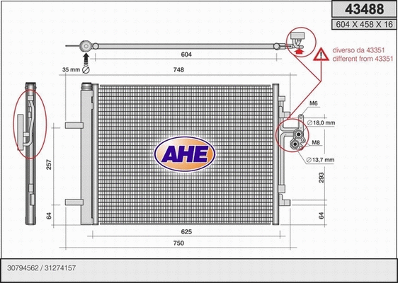 Condenser, air conditioning (43488)