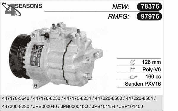 Compressor, air conditioning (97976)