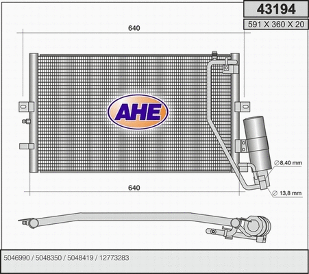 Condenser, air conditioning (43194)
