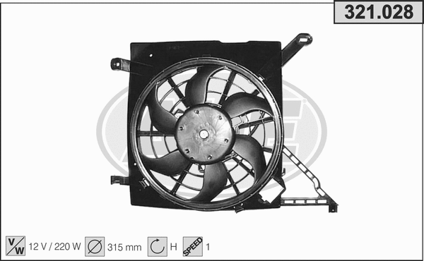 Fan, engine cooling (321.028)
