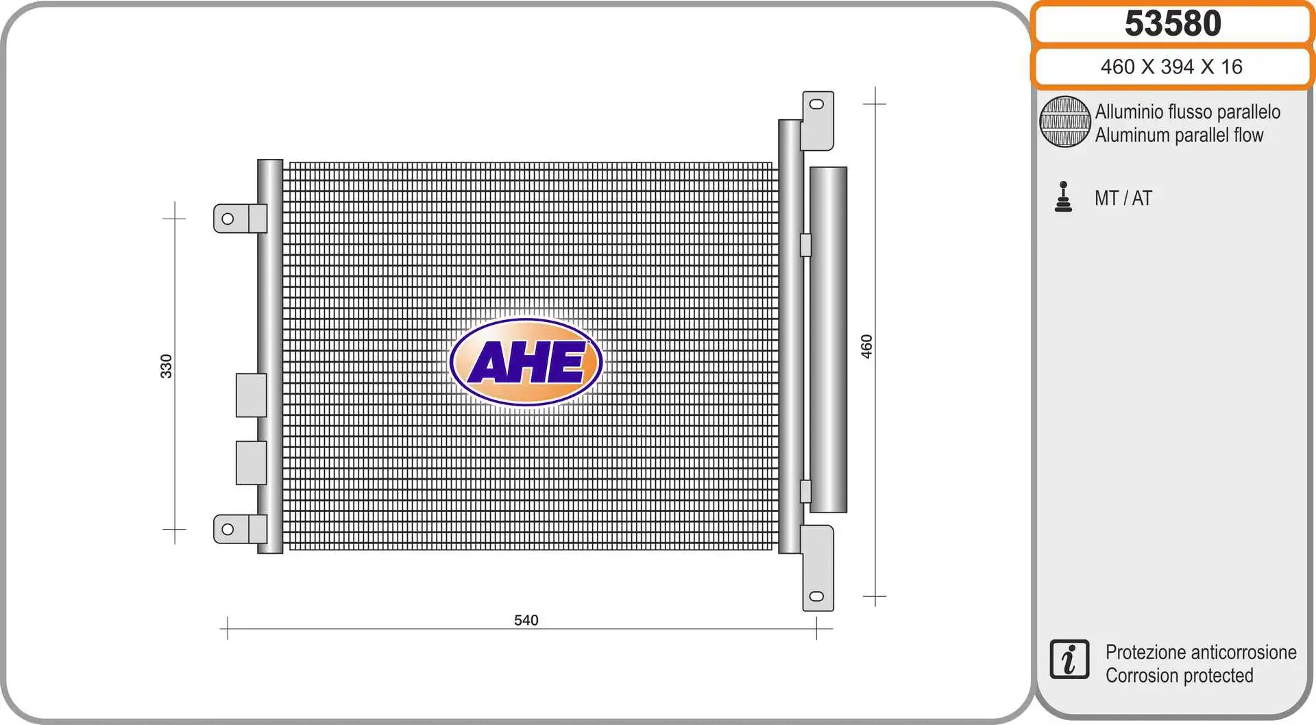 Condenser, air conditioning (53580)
