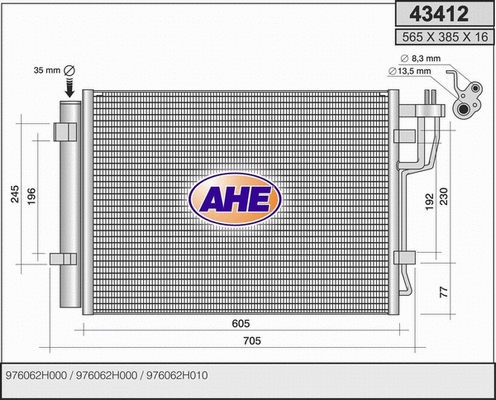 Condenser, air conditioning (43412)