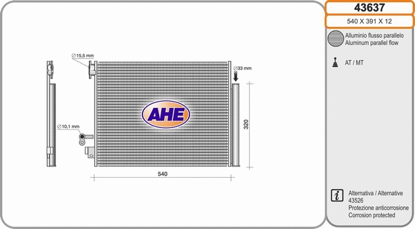 Condenser, air conditioning (43637)