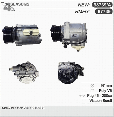 Compressor, air conditioning (97739)