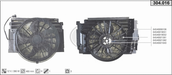Fan, engine cooling (304.016)