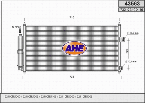 Condenser, air conditioning (43563)
