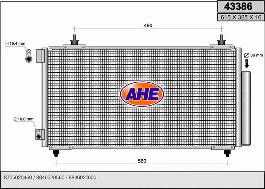 Condenser, air conditioning (43386)