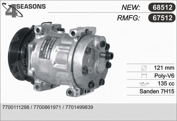 Compressor, air conditioning (67512)