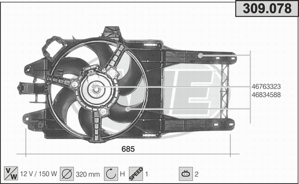 Fan, engine cooling (309.078)