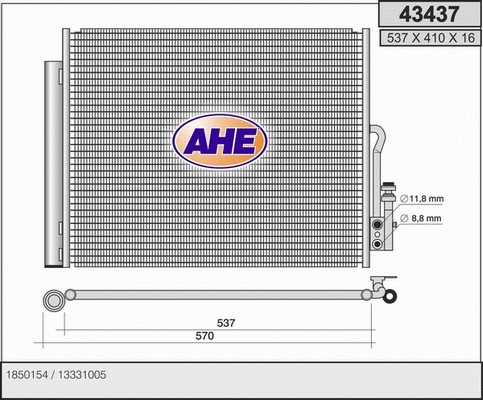 Condenser, air conditioning (43437)