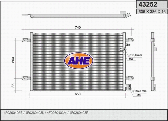 Condenser, air conditioning (43252)