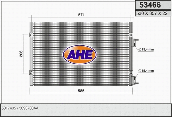 Condenser, air conditioning (53466)