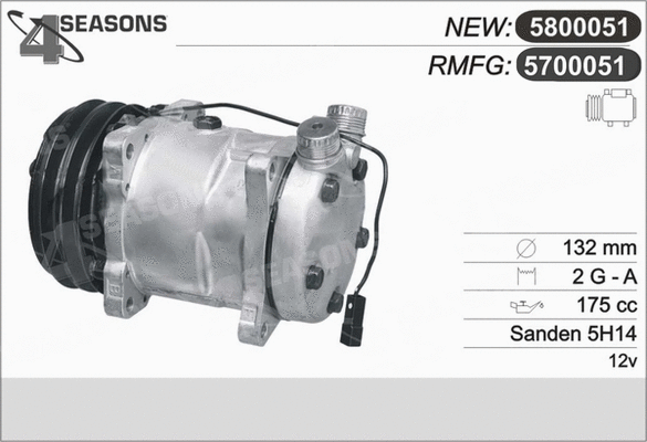 Compressor, air conditioning (5700051)