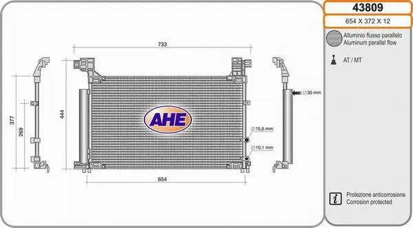 Condenser, air conditioning (43809)