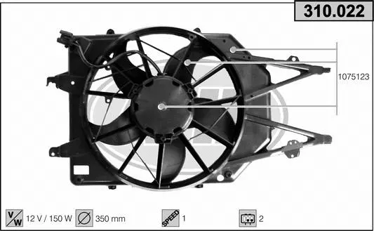 Fan, engine cooling (310.022)