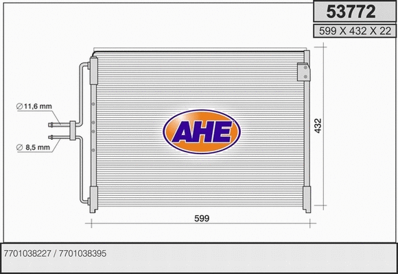 Condenser, air conditioning (53772)
