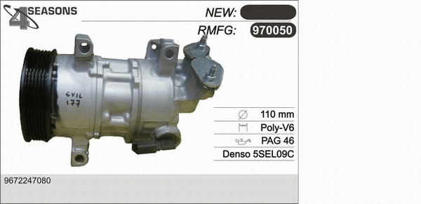 Compressor, air conditioning (970050)