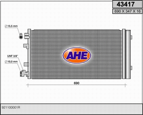 Condenser, air conditioning (43417)