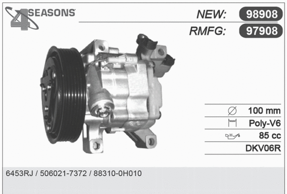 Compressor, air conditioning (97908)