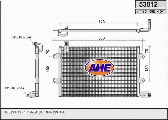 Condenser, air conditioning (53812)