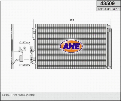 Condenser, air conditioning (43509)