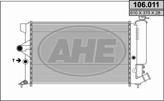 Radiator, engine cooling (106.011)