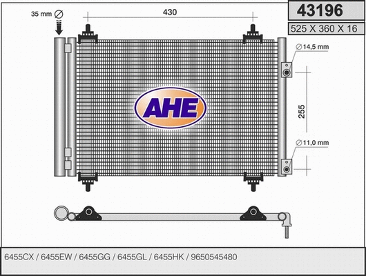 Condenser, air conditioning (43196)
