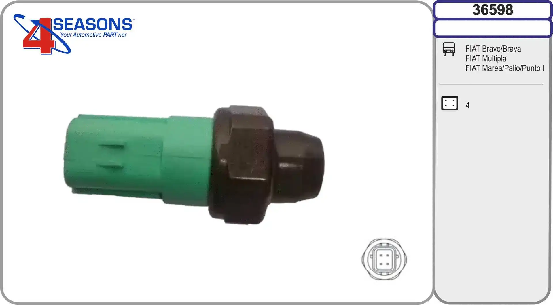 Pressure Switch, air conditioning (36598)