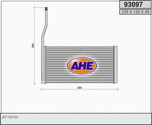 Heat Exchanger, interior heating (93097)