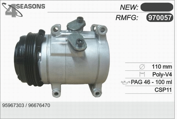 Compressor, air conditioning (970057)