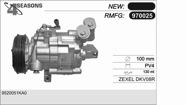 Compressor, air conditioning (970025)
