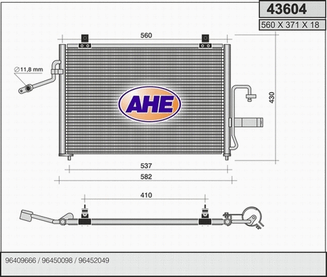 Condenser, air conditioning (43604)